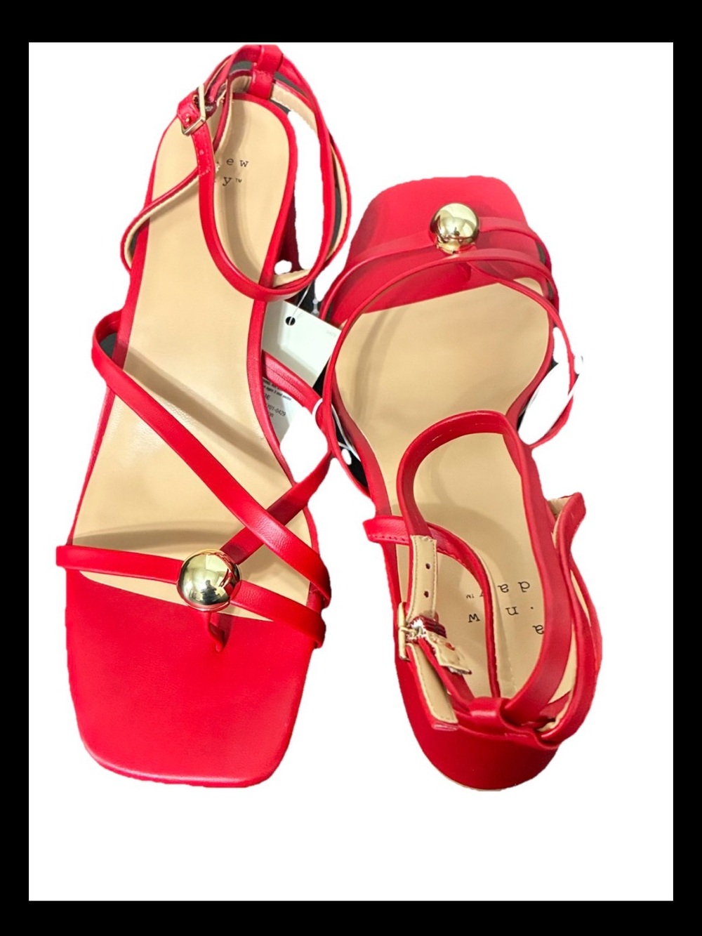 A new day, red shoes, size 10